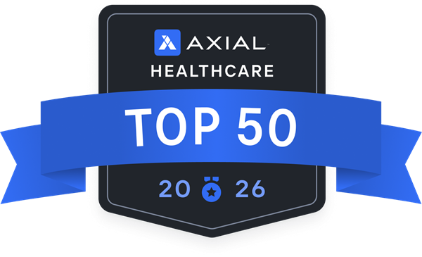 Axial Healthcare Top 50 2026 badge awarded to Platano Advisors